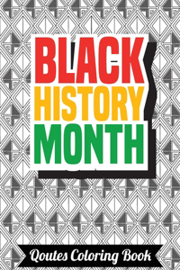 Black History Month Quotes Coloring Book