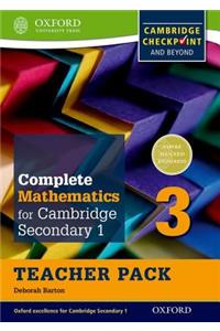 Complete Mathematics for Cambridge Secondary 1 Teacher Pack 3