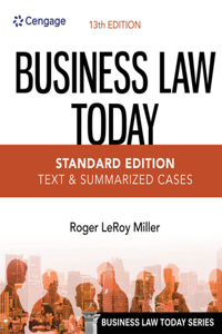 Cengage Infuse for Miller's Business Law Today, Standard: Text & Summarized Cases, 1 Term Printed Access Card