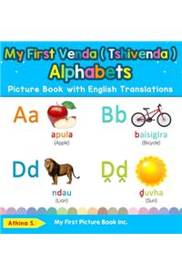 My First Venda ( Tshivenda ) Alphabets Picture Book with English Translations