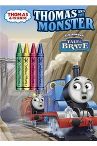 Thomas & Friends: Thomas and the Monster [With 4 Jumbo Crayons]