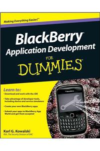 Blackberry Application Development For Dummies