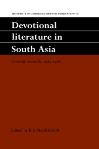 Devotional Literature in South Asia