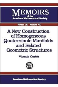 New Construction of Homogeneous Quaternionic Manifolds and Related Geometric Structures