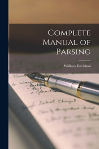 Complete Manual of Parsing