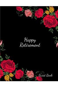 Happy Retirement Guest Book