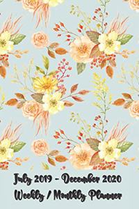 July 2019 - December 2020 Weekly / Monthly Planner