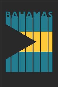 Vintage Bahamas Notebook - Retro Bahamas Planner - Bahamian Flag Diary - Bahamas Travel Journal