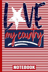 Love My Country Notebook