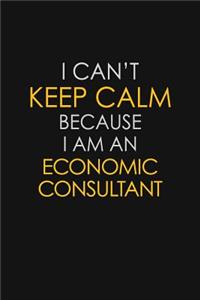 I Can't Keep Calm Because I Am An Economic Consultant
