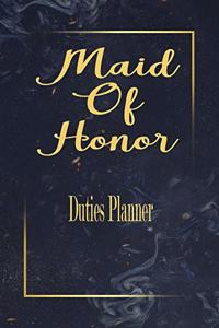 Maid Of Honor Duties Planner