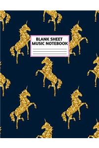 Blank Sheet Music Notebook