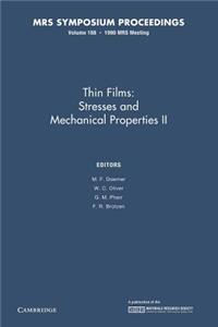 Thin Films: : Volume 188