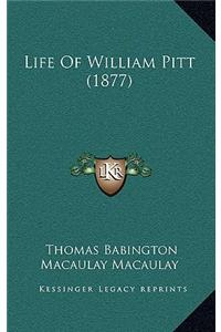 Life Of William Pitt (1877)