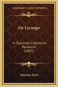 De Lycurgo