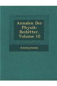 Annalen Der Physik