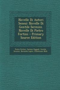 Novelle Di Autori Senesi