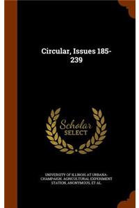 Circular, Issues 185-239