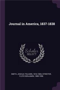 Journal in America, 1837-1838