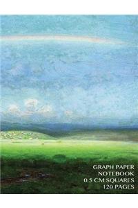 Graph Paper Notebook 0.5 centimeter squares 120 pages