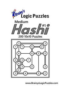 Brainy's Logic Puzzles Medium Hashi #1 200 10x10 Puzzles