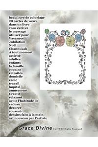 beau livre de coloriage 20 cartes de voeux dans un livre vous écrivez le message utiliser pour Vacances Jubilation Noël Channukah À tout moment activité adultes enfants la famille copains retraités domicile
