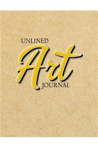 Unlined Art Journal: Blank Doodle Draw Sketch Book