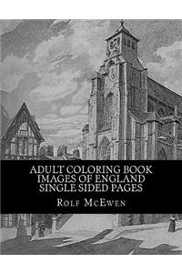 Adult Coloring Book - Images of England - Single Sided Pages