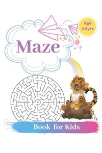 Maze Book For Kids Age 4-8 Yrs Notebook Journal