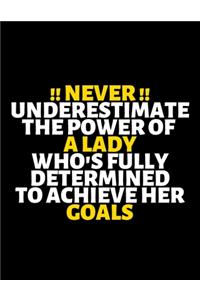 Never Underestimate The Power Of A Lady