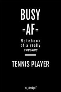 Notebook for Tennis Players / Tennis Player