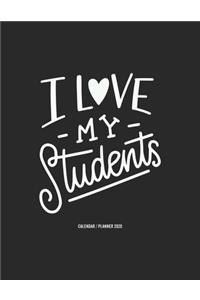 I Love My Students Calendar 2020