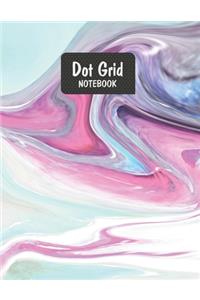 Dot Grid Notebook: Elegant Marble Swirl Dotted Notebook Paper 8.5 X 11, Bullet Journal - Dot Grid Journal Graphing Pad Drawing And Taking Notes