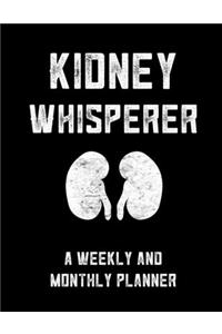 Kidney Whisperer A Weekly And Monthly Planner: Monthly Daily And Weekly Planner For Dialysis Nurses And Doctors To Stay Organized With Meal Plan And To Do List