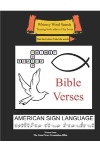 Whimsy Word Search, Bible Verses, Calendar, American Sign Language, ASL