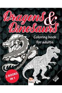 Dragons & Dinosaurs - Night Edition - 2 books in 1