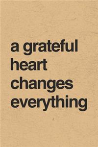 A Grateful Heart Changes Everything