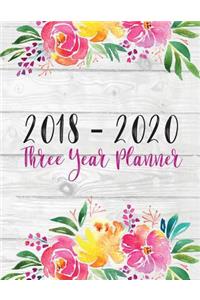 2018 - 2020 Three Year Planner