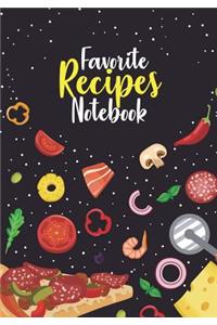 Favorite Recipes Notebook