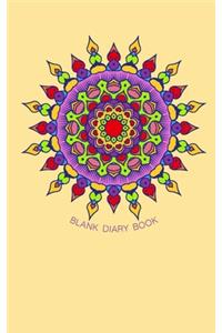 Blank Diary book: 5 x 8, 80 Pages, Unique Mandala Designs for Cover, Blank book, Recipe, Planner, Journal to Write in Classic Notebook Ruled Diary for Men Women Write