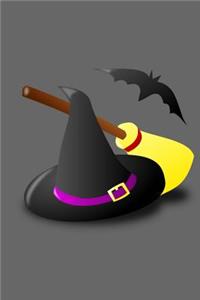 Witches Hat, Broomstick and Bat
