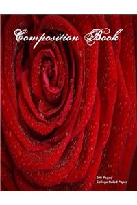 College Ruled Composition Book 200 Pages