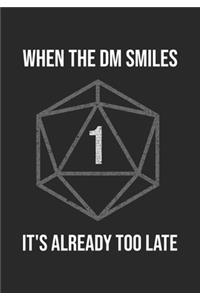 RPG Journal: Notebook for Role Playing Gamers: When the DM smiles it's already too late