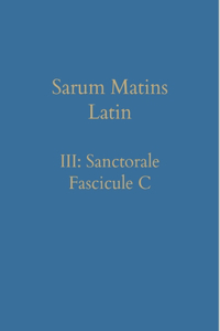 Sarum Matins Latin III