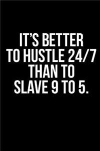 It's Better to Hustle 24/7 Than to Slave 9 to 5