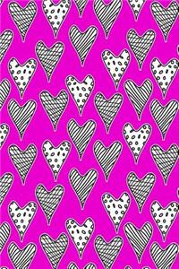 Bullet Journal Notebook Abstract Hearts Pattern 4