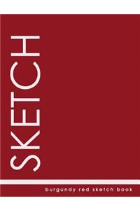 Burgundy Red Sketch Book