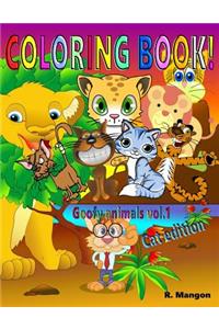 Coloring book: Animals vol.1 Cat edition