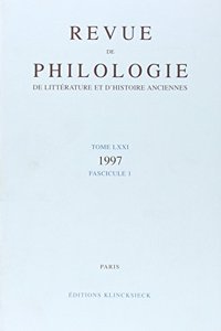 Revue de Philologie 1997/T71,1