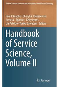 Handbook of Service Science, Volume II